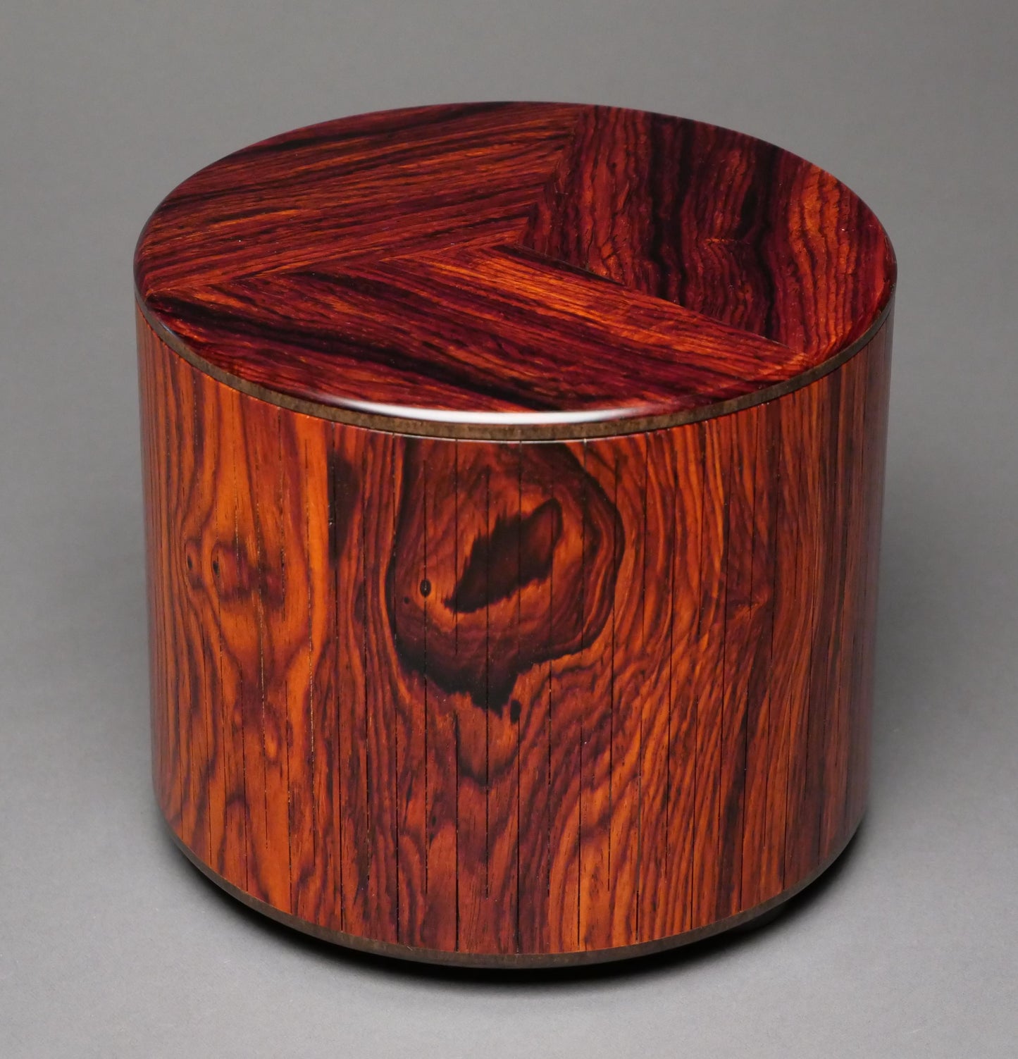 Unique Cocobolo Wood Urn for Small Human or Pet Ashes up to 95 pounds