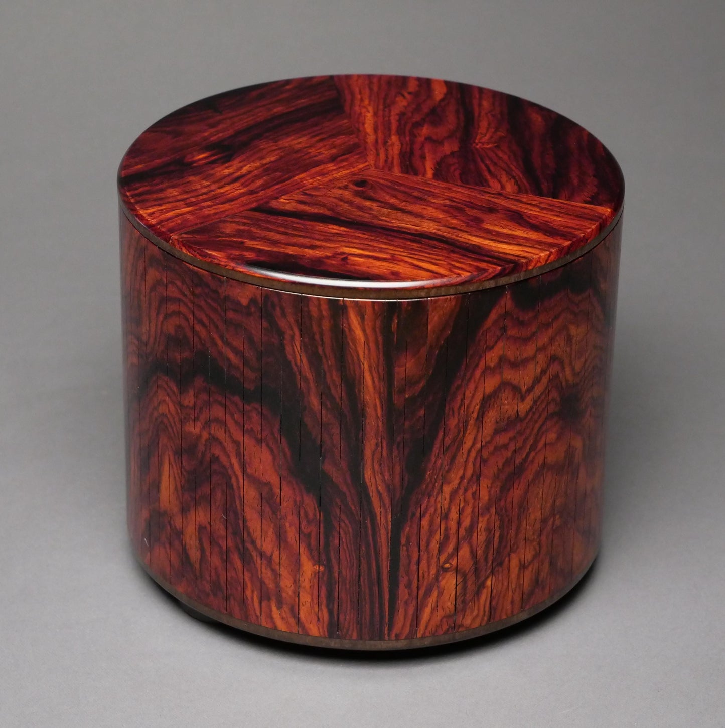 Unique Cocobolo Wood Urn for Small Human or Pet Ashes up to 95 pounds