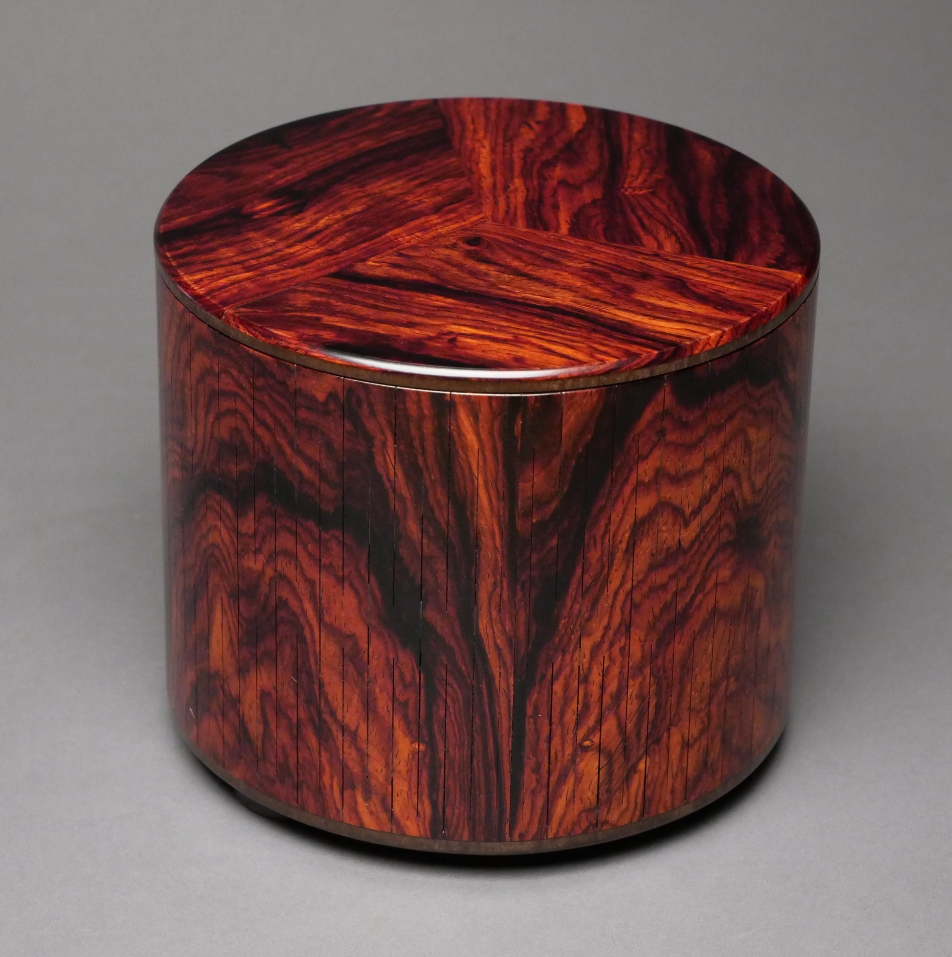 Unique Cocobolo Wood Urn for Small Human or Pet Ashes up to 95 pounds