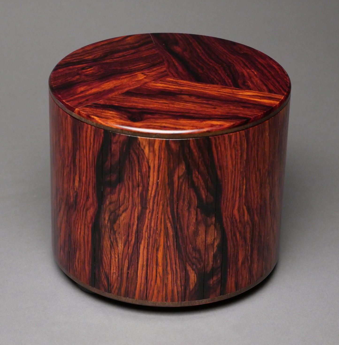 Unique Cocobolo Wood Urn for Small Human or Pet Ashes up to 95 pounds
