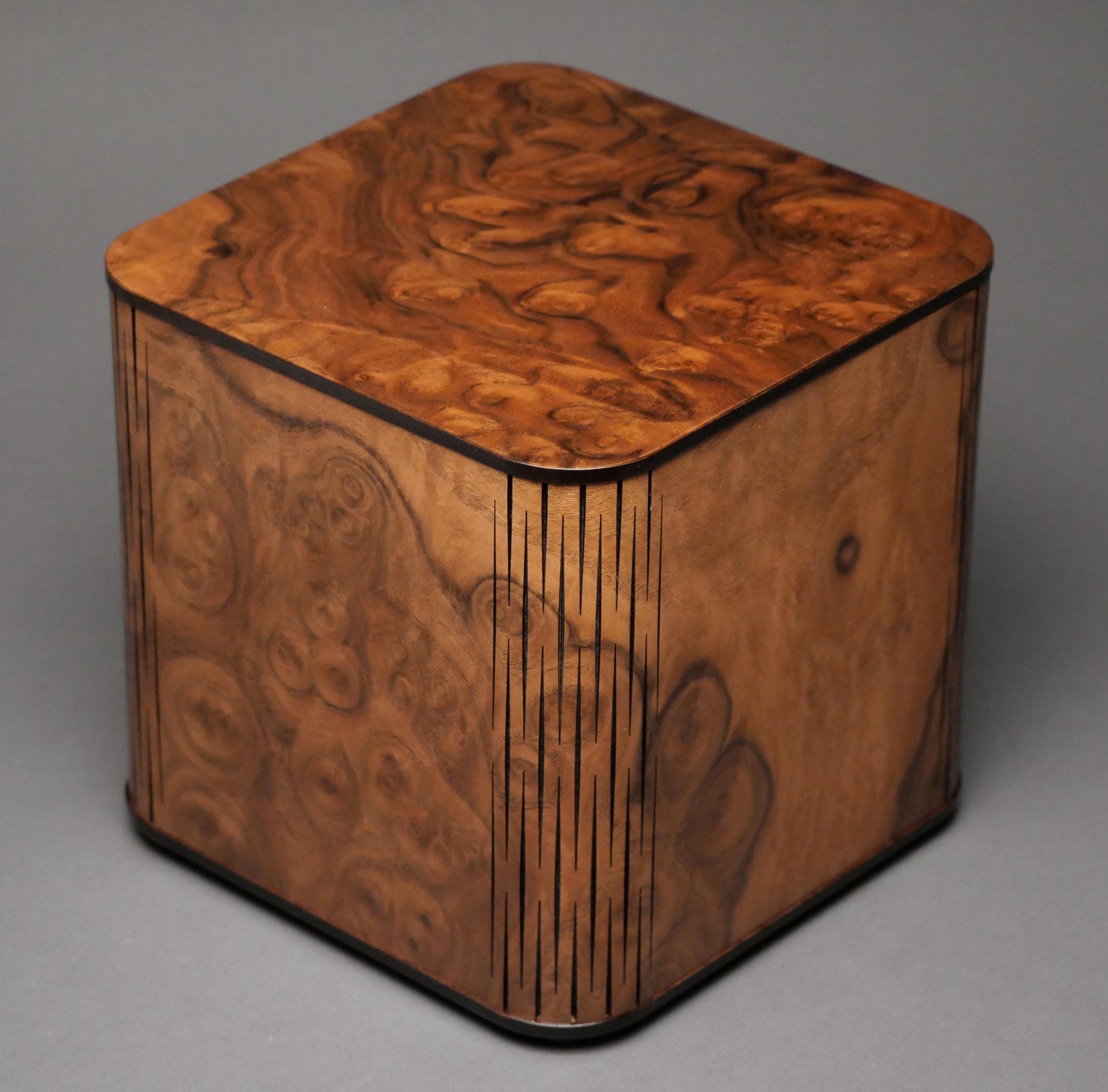 Walnut Burl Wood Cremation Urn for Adult Humans and large Pets up to 205 pounds