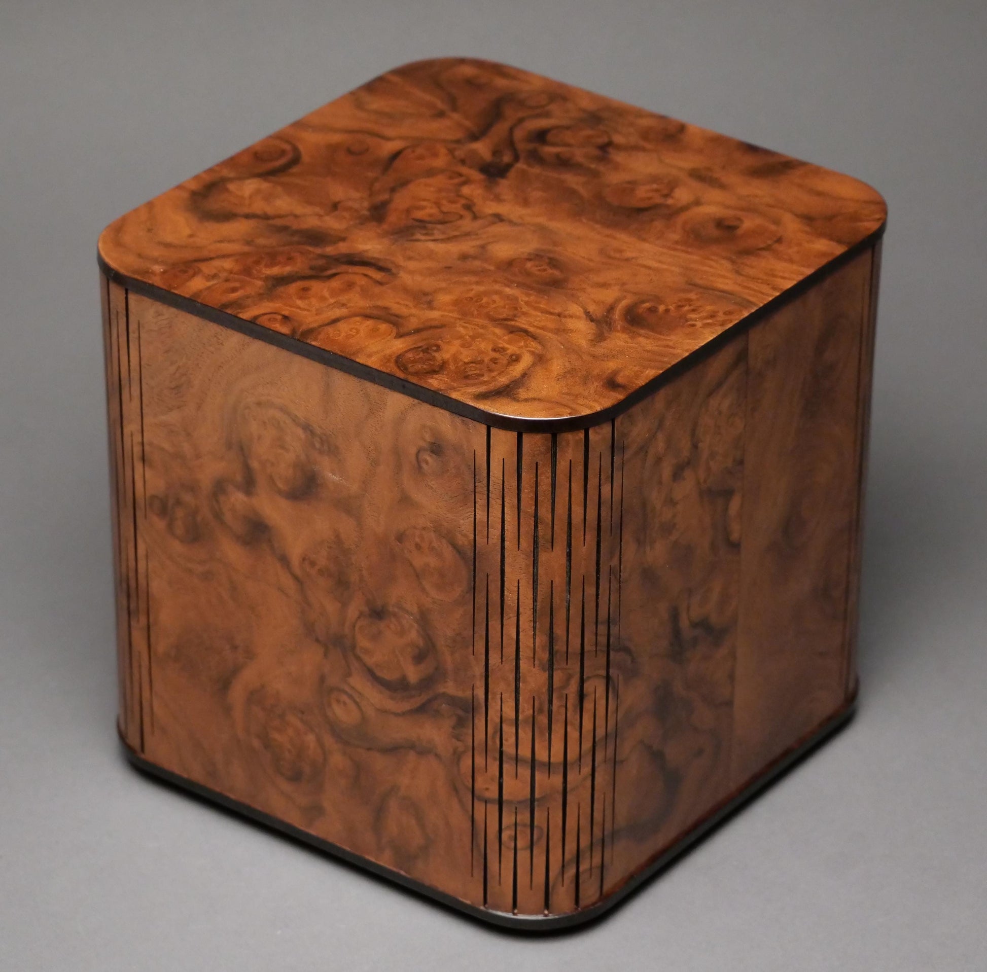 Walnut Burl Wood Cremation Urn for Adult Humans and large Pets up to 205 pounds