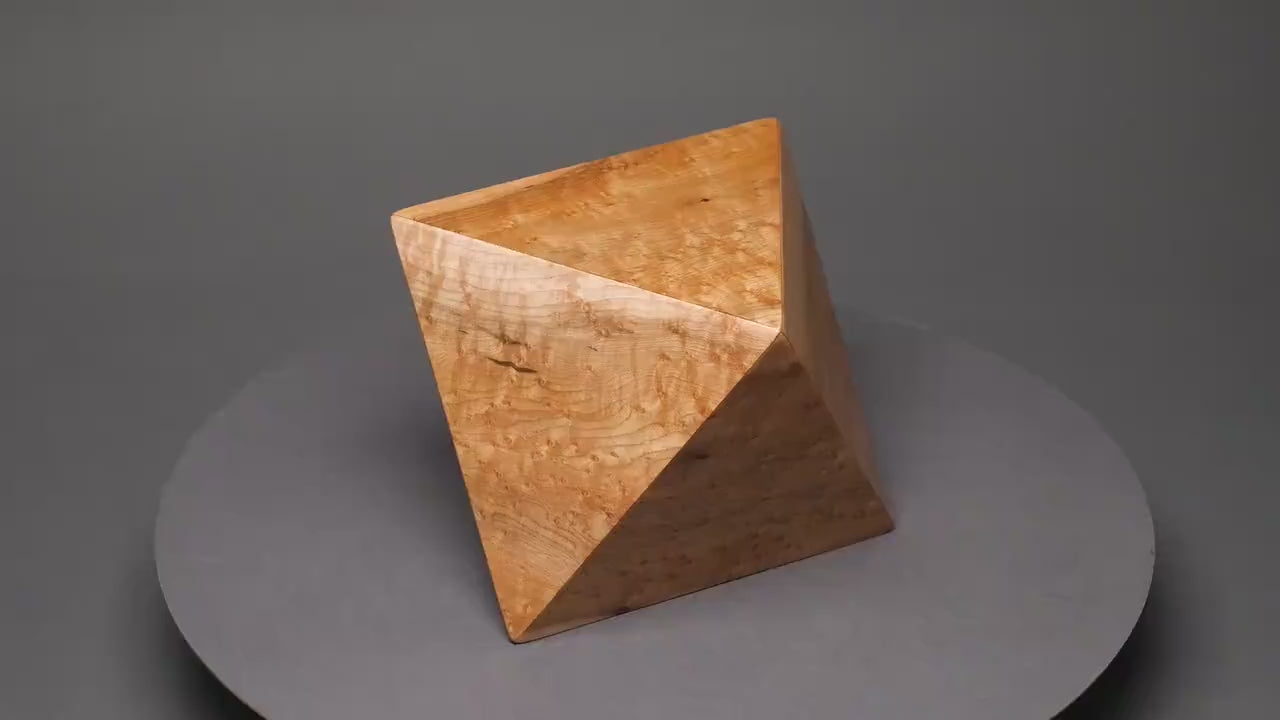 Small Geometric Cremation Urn for an Infant or Small Pet Ashes, 10 cu-in