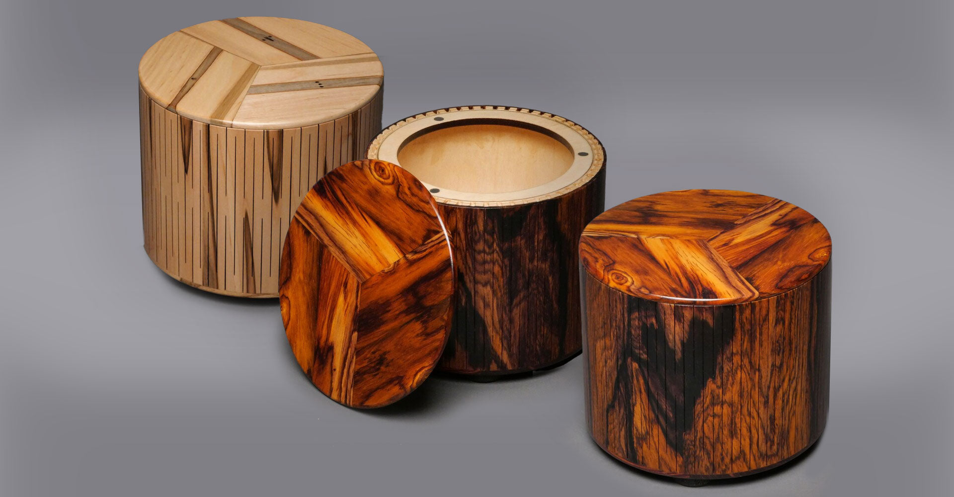 Beautiful Wooden Handcrafted Urns