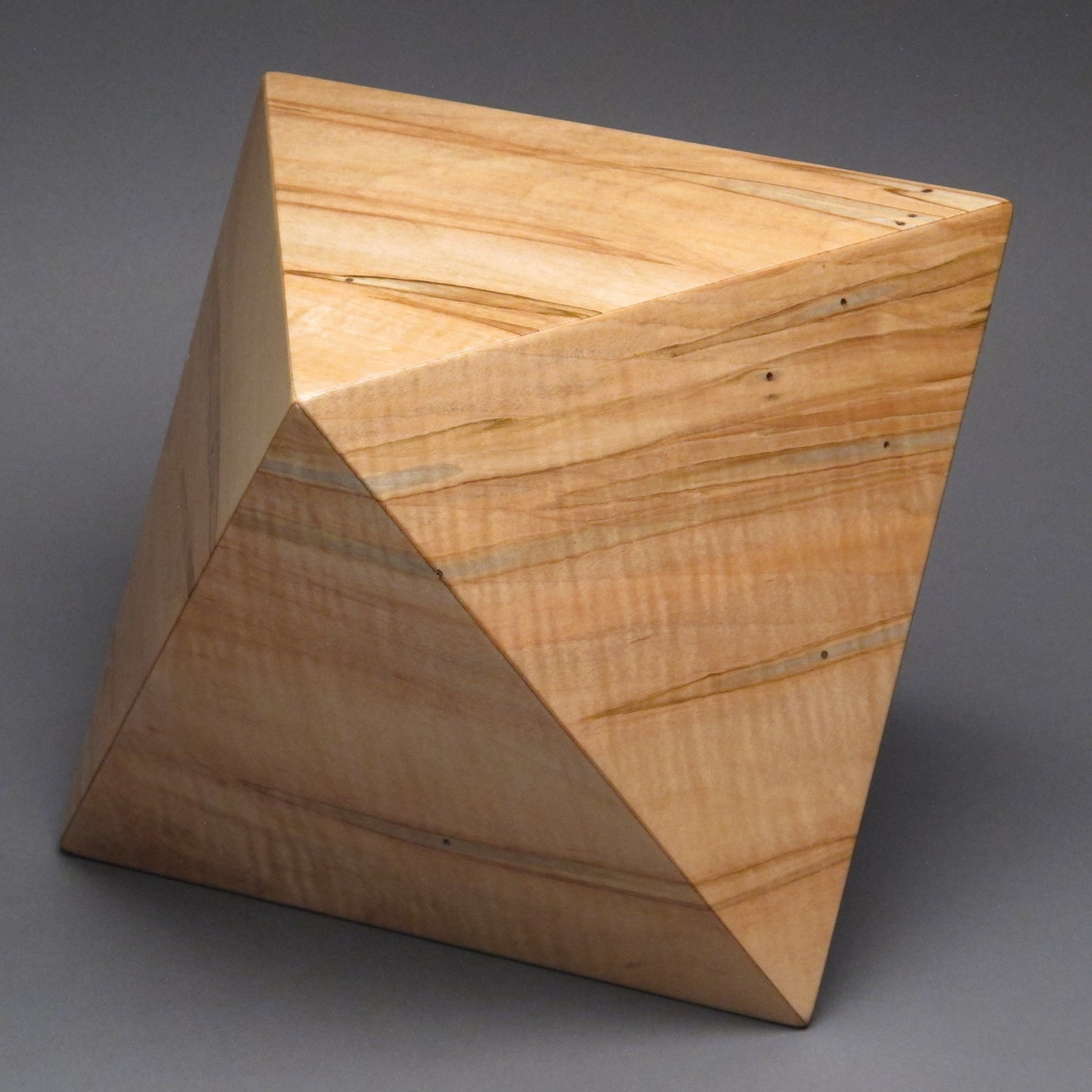 Unique Geometric Urn for Adult Human Cremains, up to 225 pound loved one, Octahedron