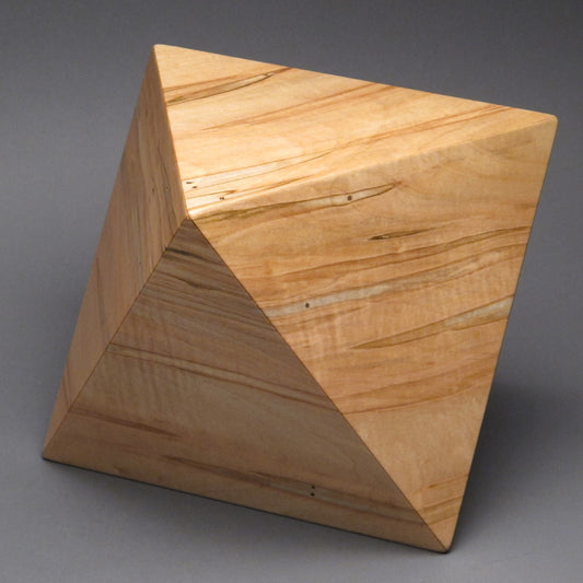 Unique Geometric Urn for Adult Human Cremains, up to 225 pound loved one, Octahedron