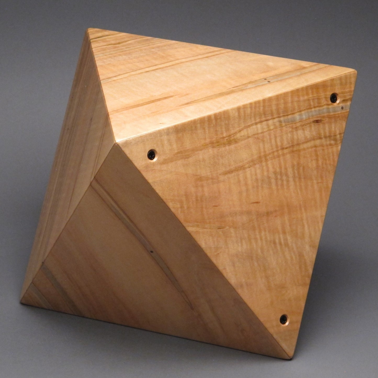 Unique Geometric Urn for Adult Human Cremains, up to 225 pound loved one, Octahedron