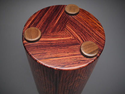Cocobolo Mantle Urn for Adult Human Ashes up to 205 pounds