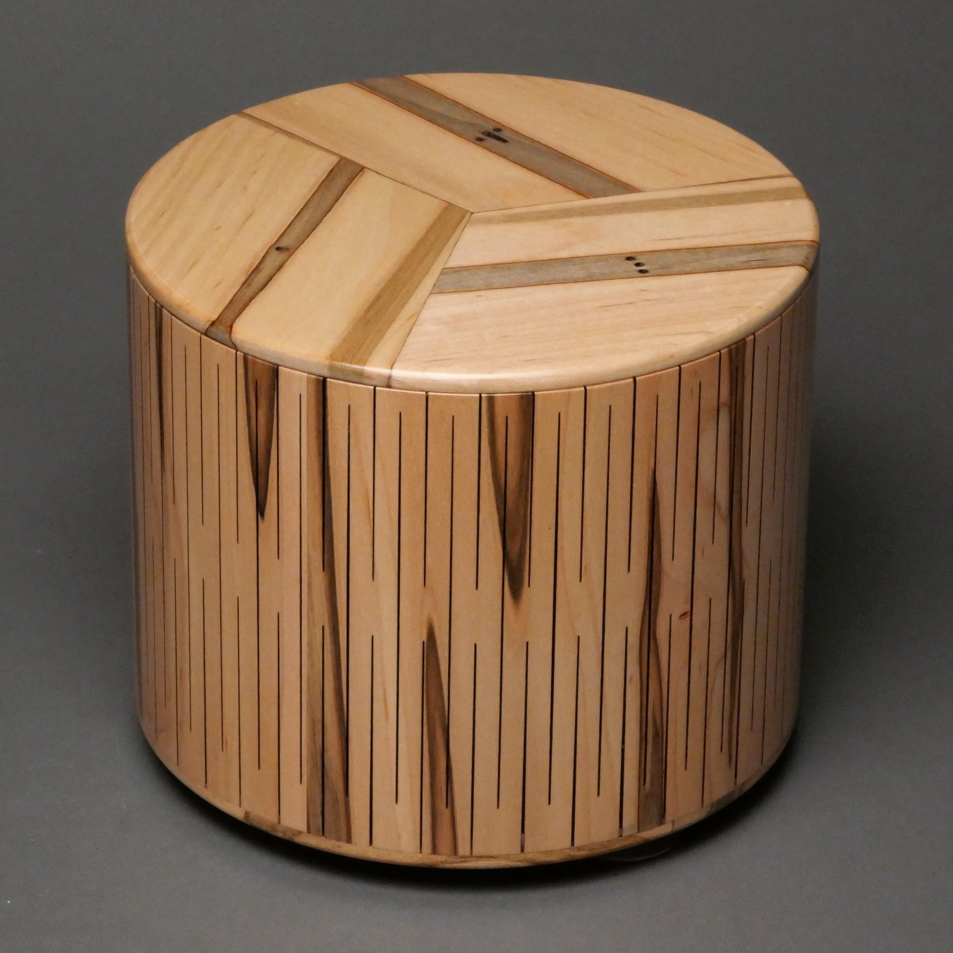 Contemporary Wooden Urn for Small Human or Pet Ashes up to 95 pounds