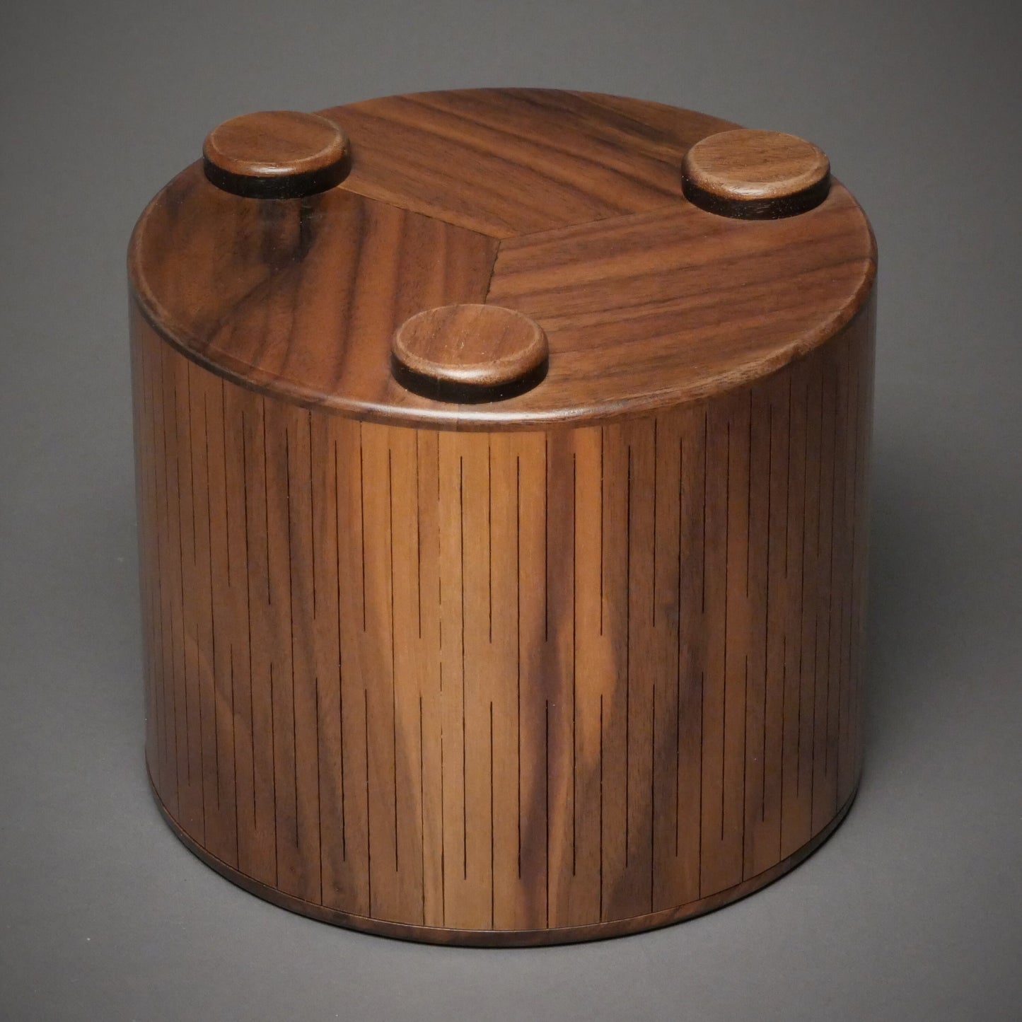 Modern Walnut Bentwood Urn for Small Human or Pet Ashes up to 95 pounds