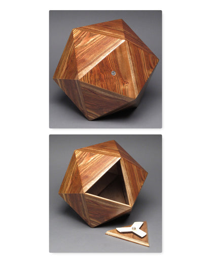 Open view of medium sized urn