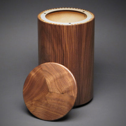 Artistic Wooden Urn for Adult Human Ashes up to 205 pounds