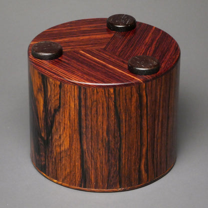 Unique Cocobolo Wood Urn for Small Human or Pet Ashes up to 100 pounds