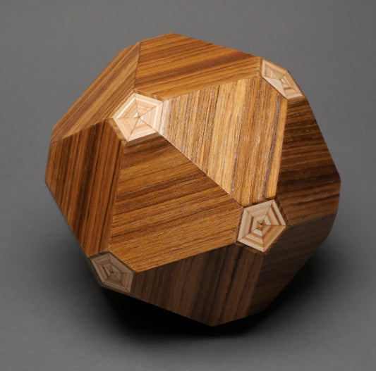 Unique Wooden Cremation Urn for Pets and small Humans ashes up to 65 pounds, Original Design