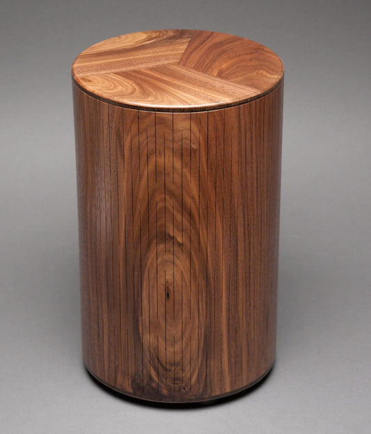 Artistic Wooden Urn for Adult Human Ashes up to 205 pounds