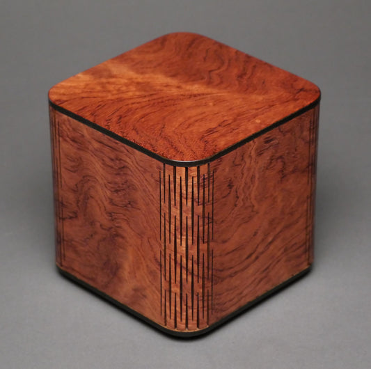 Low-Cost High-Quality Wood Cremation Urn for Pets and small Humans up to 65 pounds, Unique Design