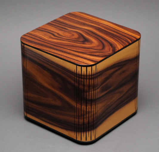 Unique Design Wood Cremation Urn for Adult Humans and large Pets up to 205 pounds