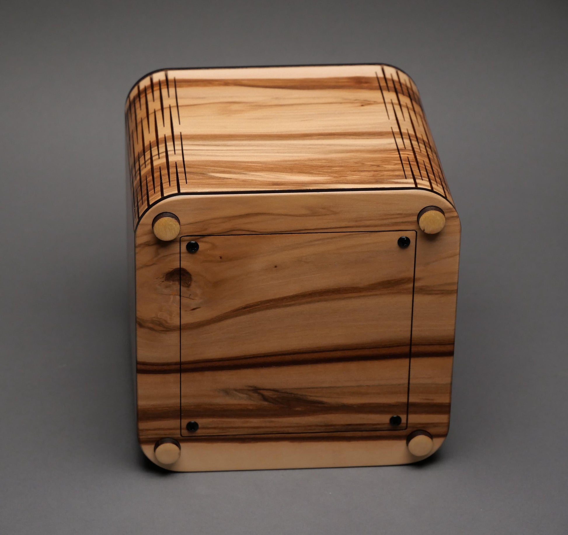 Unique Design Wood Cremation Urn for Adult Humans and large Pets up to 205 pounds