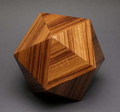 Unique Wood Cremation Urn for a Small Human or Pet up to 125 pounds, Original Design