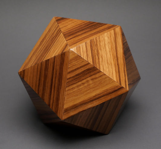 Unique Wood Cremation Urn for a Small Human or Pet up to 125 pounds, Original Design