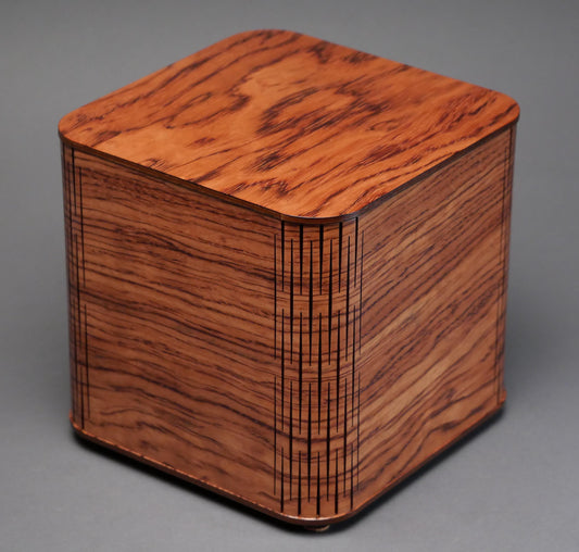 Unique Design Wood Cremation Urn for Adult Humans and large Pets up to 205 pounds