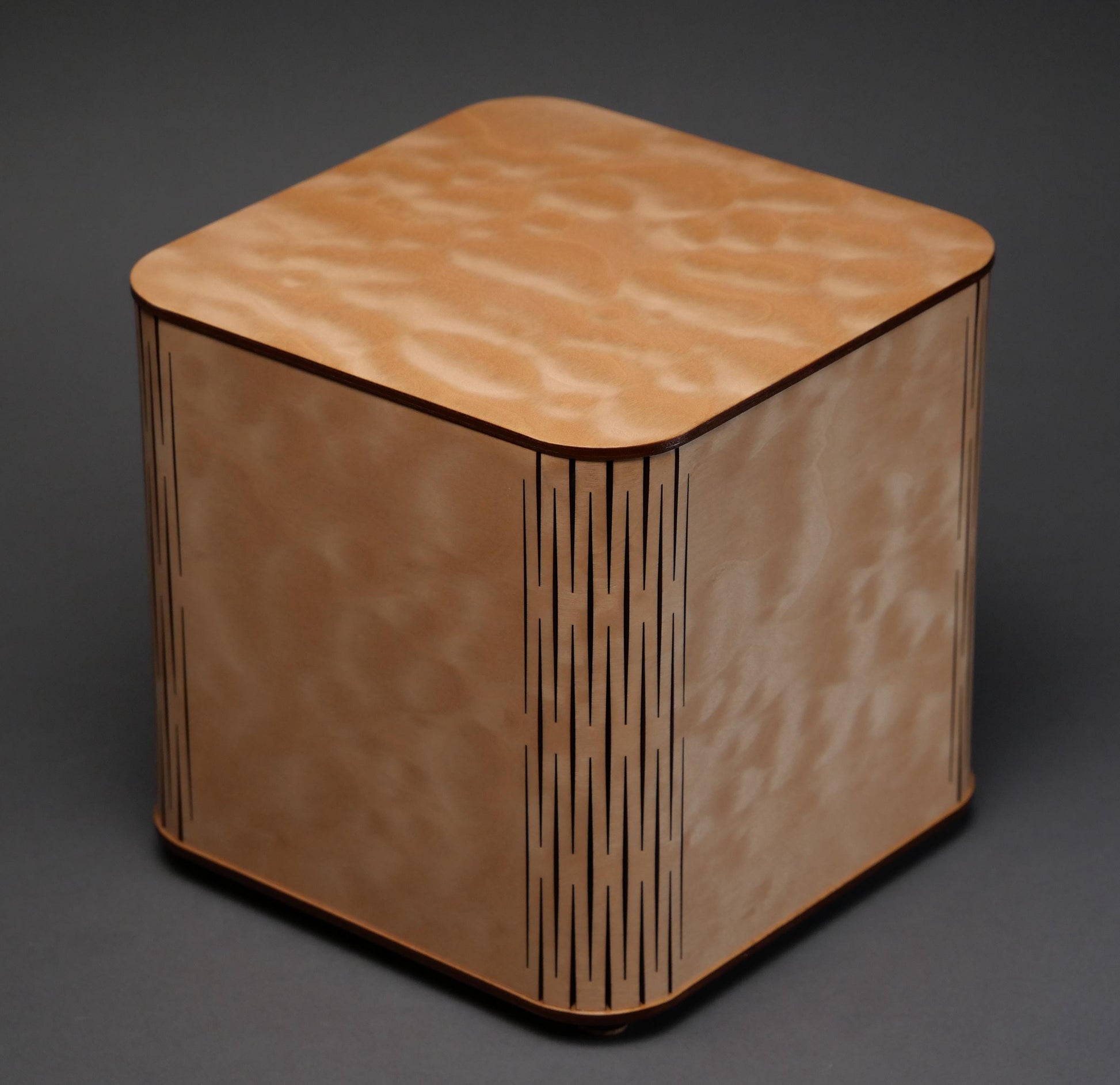 Unique Design Wood Cremation Urn for Adult Humans and large Pets up to 205 pounds