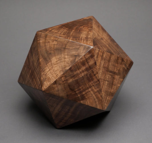 Limited Edition Exotic Wood Cremation Urn for Pets and small Humans up to 65 pounds, Original Design