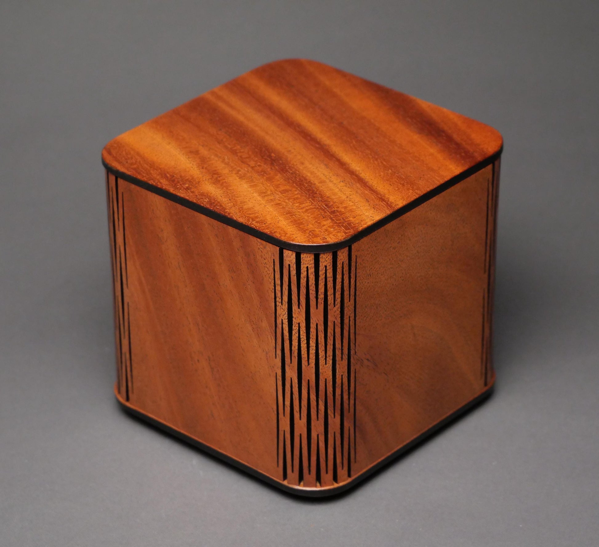 Low-Cost High-Quality Wood Cremation Urn for Pets and small Humans up to 65 pounds, Unique Design