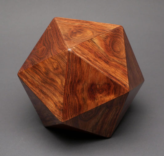 Limited Edition Exotic Wood Cremation Urn for Pets and small Humans up to 65 pounds, Original Design
