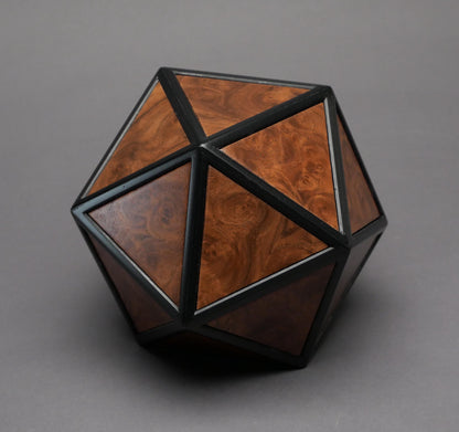 Geometric Cremation Urn: Pet/Small Human Keepsake 55 cu-in