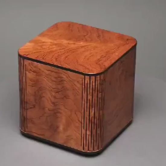 Unique Design Wood Cremation Urn for Adult Humans and large Pets up to 205 pounds