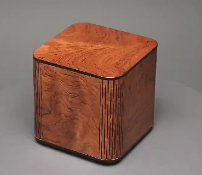 Unique Design Wood Cremation Urn for Adult Humans and large Pets up to 205 pounds